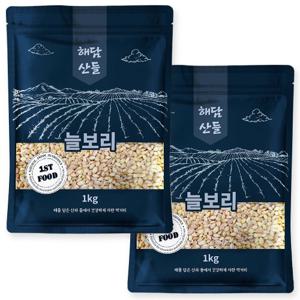 국산 늘보리 2kg (1kg x 2봉) l 보리밥 겉보리쌀 잡곡