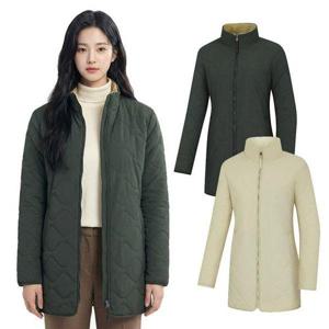 [콜핑]여성 겨울 안감 플리스 보온 중기장 등산 패딩 자켓 KSC683UJ2W