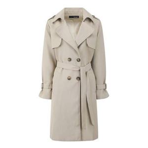 [보니스팍스]더블 버튼 카라 벨티드 롱 여성 코트 (XO3JH001L0)