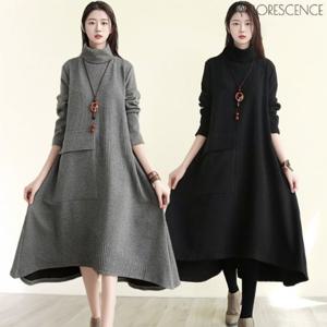 [플로레센스]목터틀루즈핏원피스(색상선택)