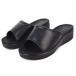 여성 키높이 통굽 웨지슬리퍼 쿠션 실내화 근무화 사무실 WFK2VKX