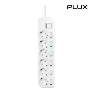 플럭스 절전형 멀티탭 개별 스위치 6구 3M PLX-MOS30SC6WT