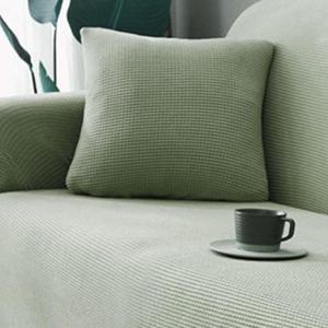 P1 3인용 쇼파 리폼 격자모양 천갈이 커버 딥그린 WC57629