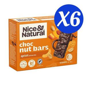 나이스 앤 내츄럴 넛 바 초코 살구 6팩 180gX6개