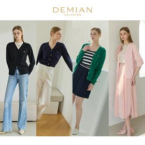 [데미안(DEMIAN)] 26SS 아뜰리에 소프트 에센셜 가디건 4종 (브이넥)