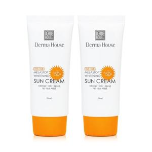 화이트닝 썬크림 50ml 2개/미백 주름개선 자외선차단 3중기능성 촉촉썬크림