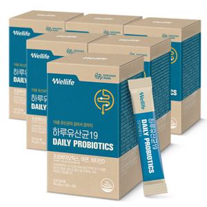 [대상웰라이프] 유산균 하루유산균19 (2gx30포), 6박스