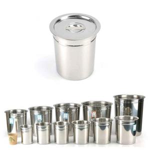 스텐 소스통 양념통 음식물쓰레기통 22.5x23cm 30호