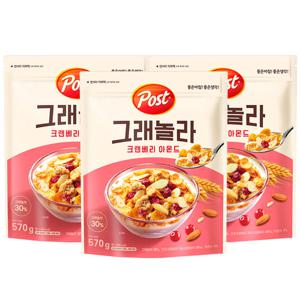 포스트 그래놀라 크랜베리아몬드570g x 3개