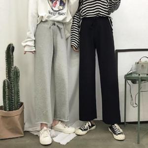 여자 투컬러 검정 트랙수트 쮸리 그레이 팬츠