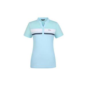 [올포유]여름 여성 배색 포인트 넥변형 반팔 티셔츠 AWTHL4281-830