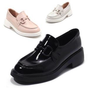 갤러리아_세라 백화점 전용 여성 소가죽 컴포트 청키 로퍼C23P662 검정 3CM