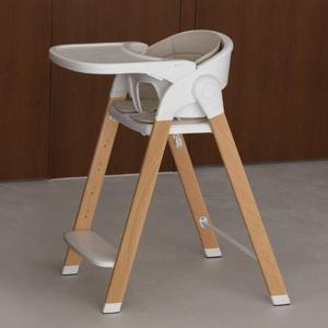 [두리]하이브리드 이유식 하이체어 원목 110kg 안전 아기의자