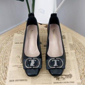 [제이시]제이시 무지 외반증 가죽 여성통굽구두 K226 당일출고