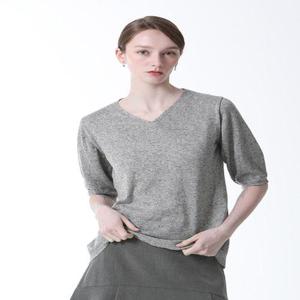 [르오트][르오트] 린넨블렌디드 워셔블 브이넥 반팔니트 4종세트