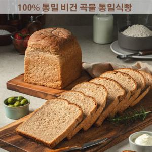 아침에 좋은빵 / 100  통밀 비건 방부제X 통곡물 통밀식빵_630g