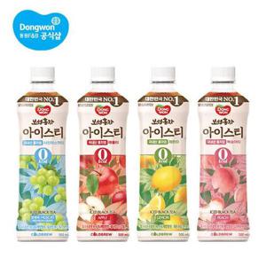 동원 보성홍차 아이스티 제로 500ml 48병 (복숭아/레몬/애플/샤인머스캣)