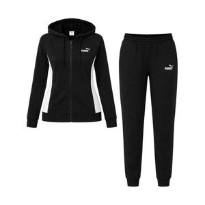 푸마 스웨트 후드집업 여성 기모 트레이닝 세트 운동복 짐웨어 런닝복 블랙 690738-01