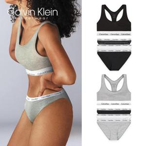 캘빈클라인 여성 속옷 브라렛 팬티 3장 세트 코튼 로고 F3785+QP1258O