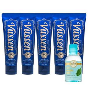 뷰센 C 충치케어 치약(120g) 5개 + 지엔 쿨가글 오리지널 100ml