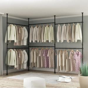 조절행거 6단 38mm 블랙 / 화이트