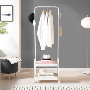 키모 이동식 수납 트롤리 행거 2단 400