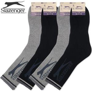 슬레진저 남자 로고 장목 이중바닥 스포츠양말 5켤레 WE129F6