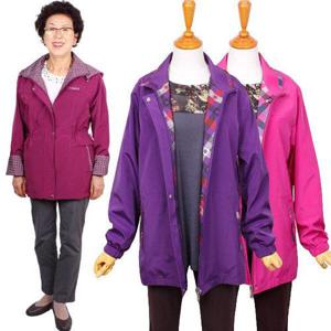 [할마마마]글로시지퍼자켓 할머니옷 추석선물 중년여성 봄가을