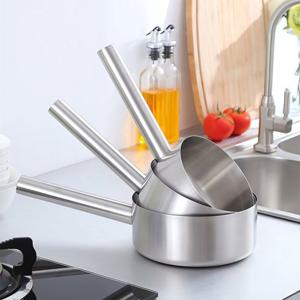 냄비 조리 가능한 스텐 바가지 국자 긴손잡이 냉면 육수 구내 식당 조리도구 스푼 R136