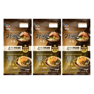 [CJ]가쓰오우동466g(2인)+튀김우동490g(2인) x3개