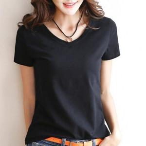 여성 브이넥반팔티 기본반팔티 쿨 이너반팔티