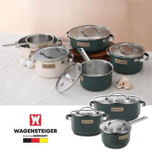 바겐슈타이거 인덕션겸용 세라믹코팅 냄비세트 GREEN (WB655FF)