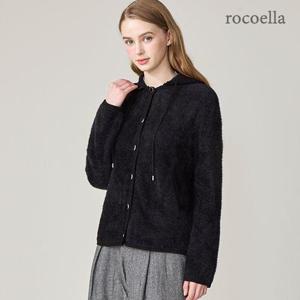 [로코엘라] 케렌 헤어리 터치업 후드 탈부착 여성 자켓