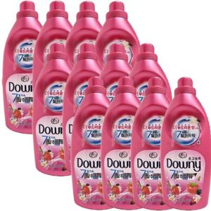 다우니 초고농축 섬유유연제 1L 용기(드럼/일반겸용) 탈취파워 베리베리와 바닐라 용기x12개