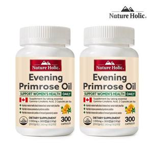 네이처홀릭 캐나다 감마리놀렌산 달맞이꽃종자유 2병 600캡슐