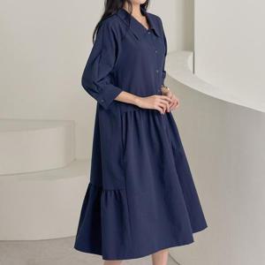 [로즈미] [55~77] 일랑 시어서커 원피스