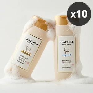 [샤워메이트] 산양유 바디워시 400ml x 10개 (2종 중 선택)