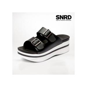 [무료배송][Gadae]국내산 (여성) 키높이(6cm) 통굽버클 샌들(SN236)