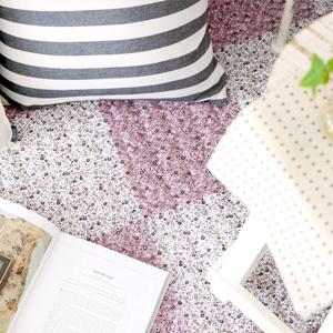 [광목면100%]카밀 카페트 - 핑크