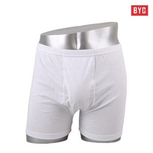 [BYC]남성팬티 백색 순면 드로즈 사각팬티