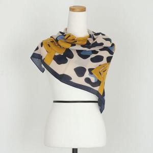 [샵앤]신년맞이 여성 봄가을 호피 리본 정사각 미니 패션 스카프 DRN-WSC-0493-네이비