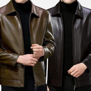 봄점퍼 자켓 재킷 잠바 아우터 레더 싱글 카라 블루종 가죽점퍼 봄 가을 남성