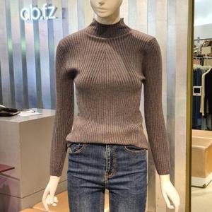 갤러리아_ab.f.z 사선골지 반폴라 니트 ACV4HW55J