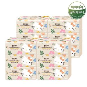 헬로키티 뽑아쓰는 3겹 무표백 팝업티슈 (110매X3개입) 4팩 총 12개