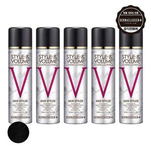 [기타 (뷰티)]더마클라센 스타일앤 볼륨짱짱 흑채 스프레이 블랙 120ml x5