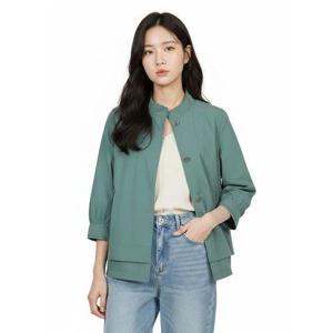 [크로커다일레이디]그린 드로우스트링 점퍼 CLCMJP101