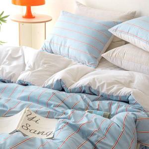 국내생산 빈티지 스트라이프 차렵이불 침구 풀세트 퀸사이즈 5색상
