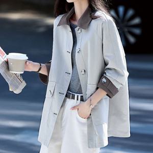 [몽벨리즈]썸제이배색트렌치코트 mde2302737