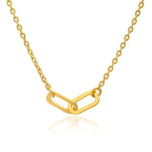 [골드모아] 여자 순금 목걸이 11.25g [더블 클립] 체인 디자인