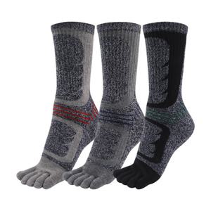 제이케이 남성 스포츠 발가락양말 장목 3켤레